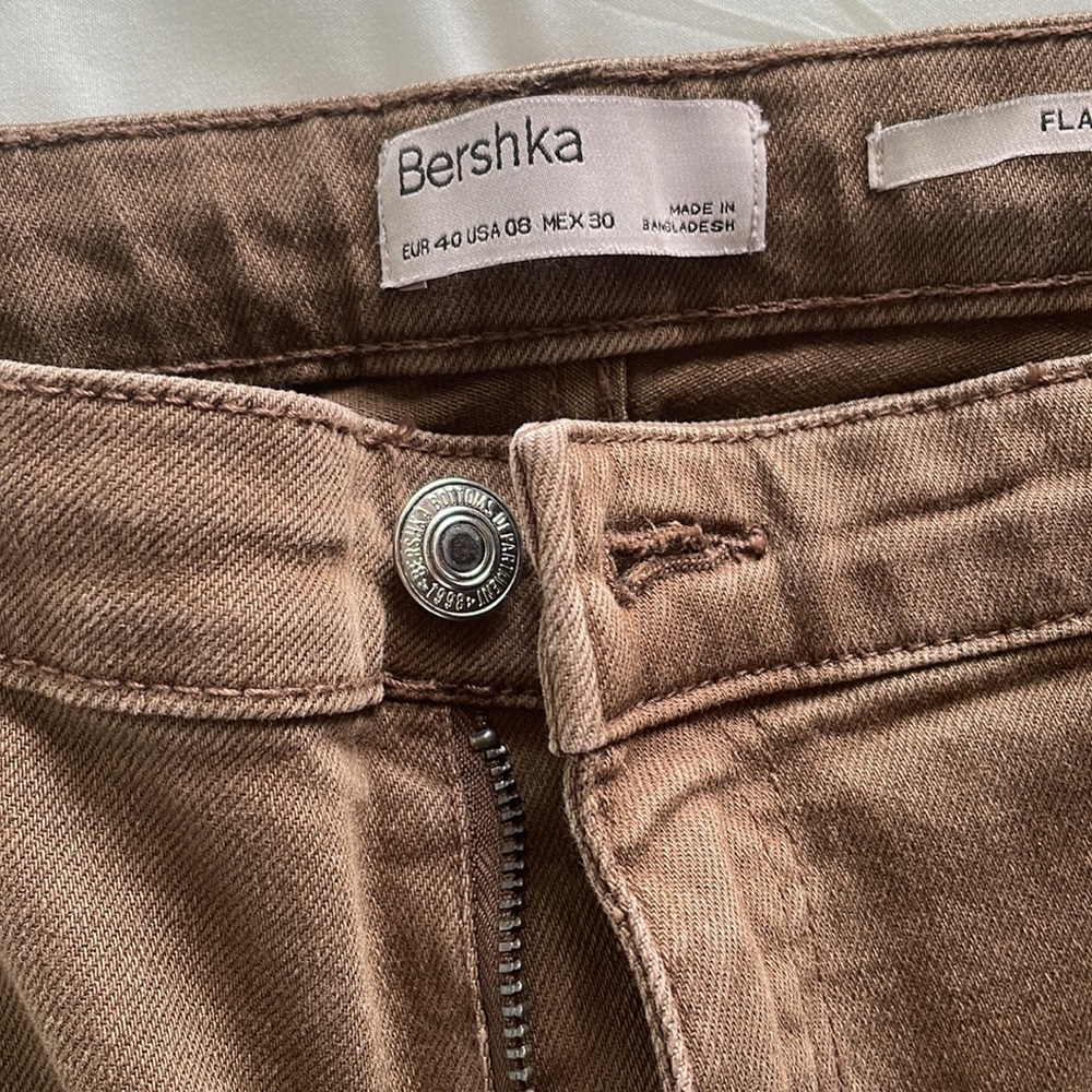 Bershka Brown Flares - Picture 3 of 3
